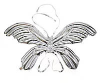 Фольгированный шар "Крылья бабочки". Цвет: Серебро. Размер: 105см*75см.