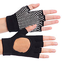 Перчатки для йоги и танцев без пальцев SP-Sport FI-8367 Черный
