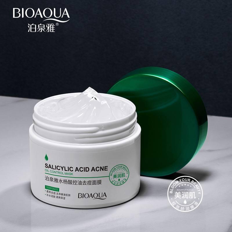 Нічна маска для обличчя з саліциловою кислотою Bioaqua Salicylic Acid Acne Oil Control Mask, 120 г