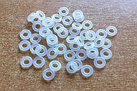 Силиконовые Кольца O-rings | Белые Прозрачные Оринги 110 штук 2.5 мм против Щелкания Клавиатуры
