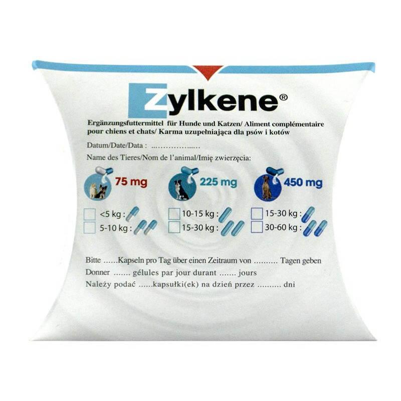 Зилкене (Zylkene) Vétoquinol №10 капсул 450 мг (1капс/30кг) (для снятия стресса у собак) (срок до 05.2024 г) - фото 2 - id-p797599307