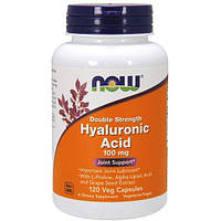 Гиалуроновая кислота NOW Foods Hyaluronic Acid Double Strength 100 mg 120 Veg Caps