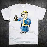 Футболка Fruit of the Loom Вльт-Бой Фаллаут Vault-Boy Fallout Білий XXL (7191987)