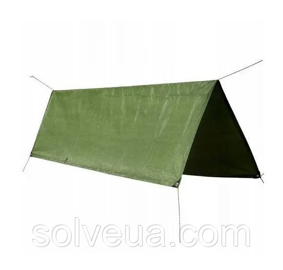 Тент тактичний Mil-Tec 385X500СМ Олива ABDECKPLANE PE 385X500 CM OLIV 14241301.solve