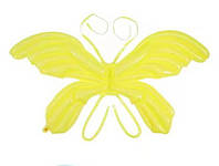 Фольгированный шар "Крылья бабочки". Цвет: Жёлтый. Размер: 105см*75см.