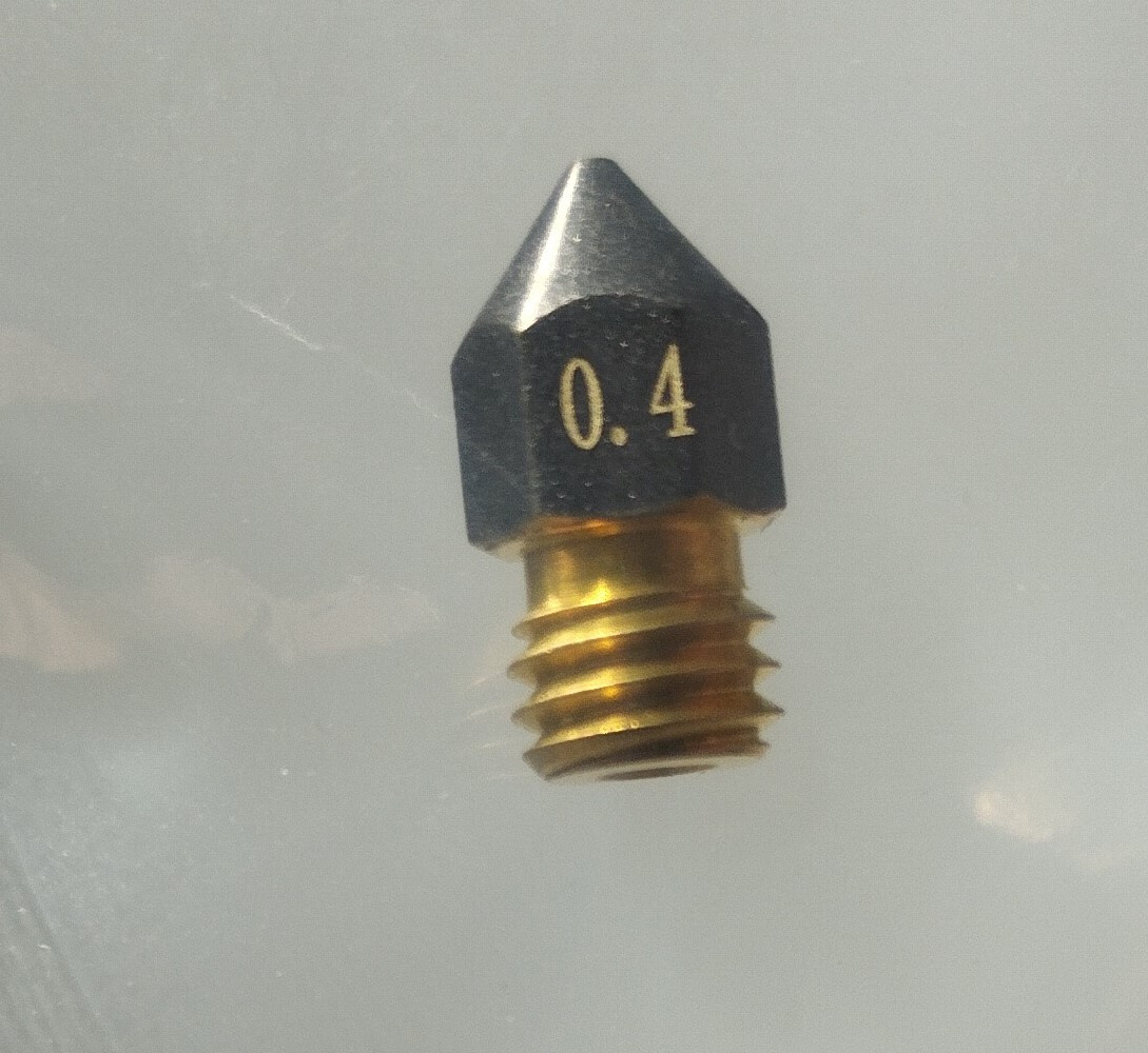Сопло МК8  з антипригарним покриттям тефлоновим 0,4 мм латунь