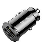 Автомобільний зарядний пристрій Baseus Grain Car Charger 3.1A Black, фото 5