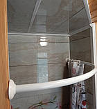Карниз для душу та душового піддона кутовий дугоподібний 120х120 см, фото 9