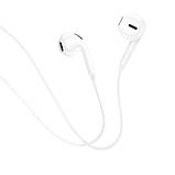 Навушники BOROFONE BM71 Light song universal earphones with mic White, фото 2