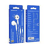 Навушники BOROFONE BM71 Light song universal earphones with mic White, фото 3