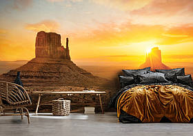Фото шпалери захід сонця 368x254 см 3D Пустельний пейзаж в Аризоні (14623P8)+клей