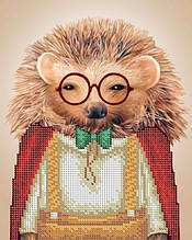 Набір для вишивки бісером "Їжак у плащі", W-560, 19*24см, Art Millennium