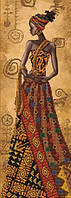 Набор для вышивки бисером, "Загадочная африканка", НД2079, 18*51см, Nova Sloboda