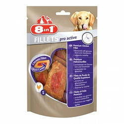 8in1 Fillets pro active, для збільшення активності собак, 80гр S