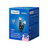 Глюкометр longevita + тест смужки для глюкометра Longevita 50шт + 50ланцет Строк 03.2026р, фото 7
