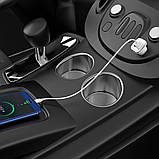 Автомобільний зарядний пристрій BOROFONE BZ12 double port in-car charger set with Type-C White, фото 4