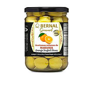 Оливки Bernal Naranja Orange фаршированные апельсином с/б 436 г.