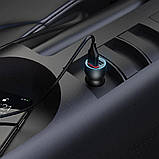 Автомобільний зарядний пристрій BOROFONE BZ9 Wise route dual port car charger Black, фото 4