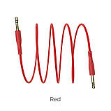 Аудiо-кабель BOROFONE BL1 Audiolink audio AUX cable, 1m Red, фото 2