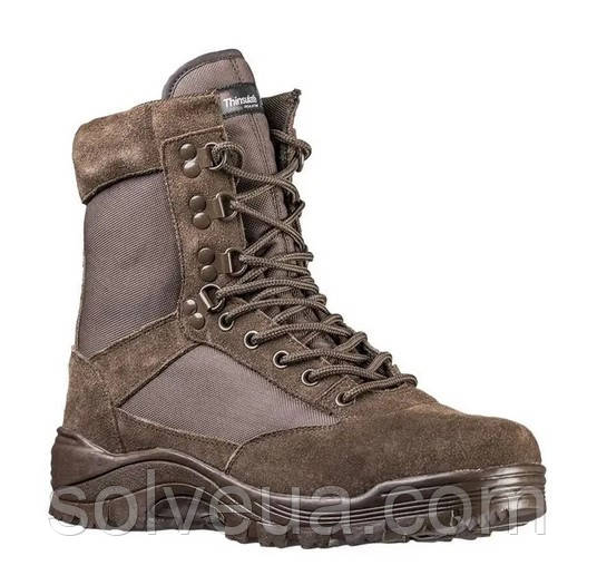 Черевики  демісезонні Mil-Tec Side zip boots на блискавці Коричневі 12822109.solve, фото 1