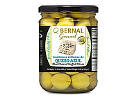 Оливки Bernal Gourmet фаршированные голубым сыром 436 г.