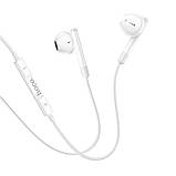 Навушники HOCO M93 wire control earphones with microphone White, фото 2