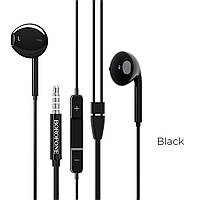 Навушники BOROFONE BM30 Original series wire control earphones with mic Black