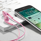 Навушники HOCO M39 Rhyme sound earphones with microphone Pink, фото 4