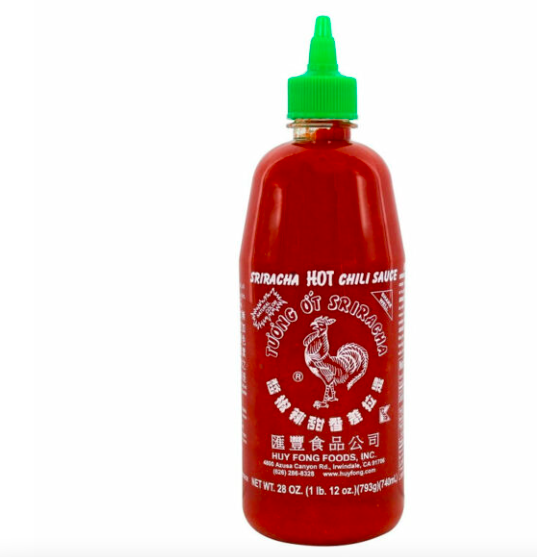 Соус Шрірача гострий чилі (82.3% чилі) Sriracha Huy Fong 740 мл
