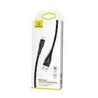 Кабель Usams US-SJ391 U41 Lightning Braided Data and Charging Cable 1m Black