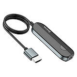 Кабель-перехiдник HOCO UA23 Flowing wireless display adapter(iP version) Black, фото 3