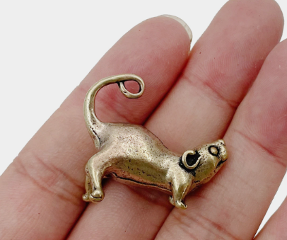 Фигурка статуэтка сувенир латунная металл латунь мыщь мышка крыса чудо!!! - фото 4 - id-p1896615837