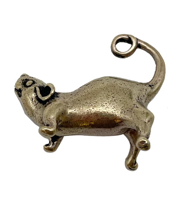 Фигурка статуэтка сувенир латунная металл латунь мыщь мышка крыса чудо!!! - фото 6 - id-p1896615837
