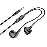 Навушники BOROFONE BM68 Kelly universal earphones with mic Black, фото 2