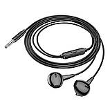 Навушники BOROFONE BM68 Kelly universal earphones with mic Black, фото 3
