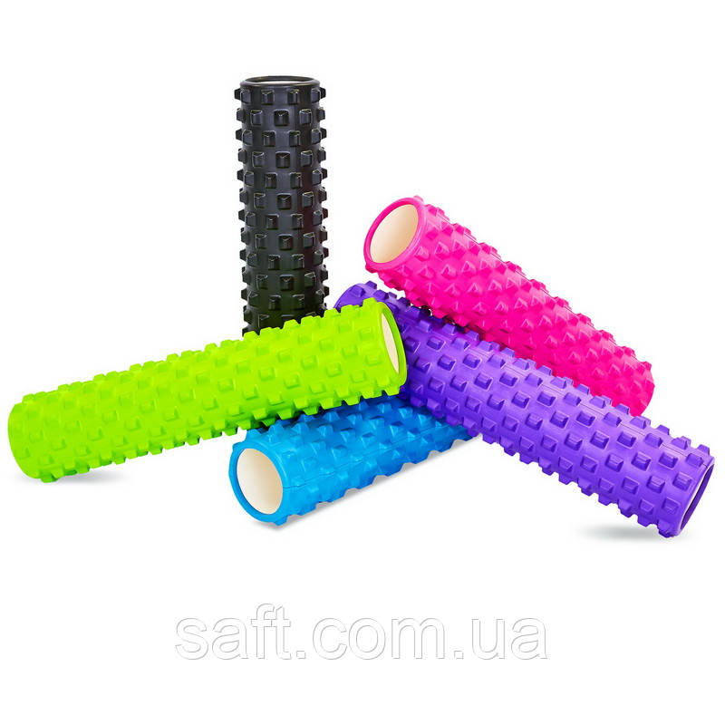 Роллер для йоги и пилатеса (мфр ролл) SP-Sport Grid Rumble Roller 61см цвета в ассортименте - фото 1 - id-p1896624557