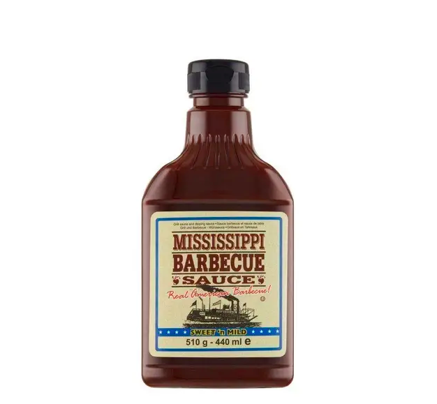 Соус барбекю Mississippi Barbecue Sauce Sweet'n Mild п/п 510г