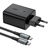 Мережевий зарядний пристрій ACEFAST A17 65W GaN multi-function HUB charger set Black, фото 2