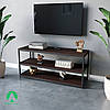 Тумба підставка під телевізор в стилі Лофт з полицею з ЛДСП та металу, фото 6
