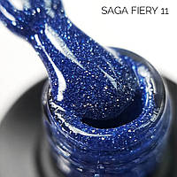 Гель лак для ногтей Saga Fiery Gel №11 синий 8мл