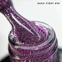 Гель лак для ногтей Saga Fiery Gel №10 сияющий сиреневый 8мл