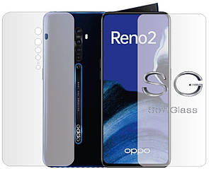 Бронеплівка Oppo RENO 2 Комплект: для передньої і задньої панелі поліуретанова SoftGlass