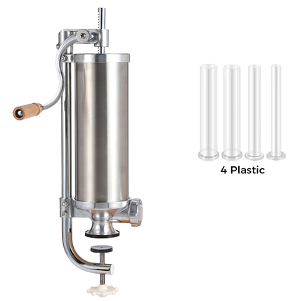 Шприц Ковбасний Вертикальний Сталевий, 3 кг, фото 2