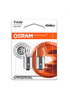Автомобильная лампа OSRAM T4W 12V 4W Original 3893-02B блистер