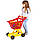 Візок для супермаркету дитячий 4227 "Технок", 2 кольори, фото 3