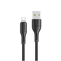 Кабель Usams US-SJ500 U68 Lightning Charging & Data Cable 1m Black