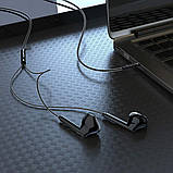 Навушники BOROFONE BM63 Melodic wire-controlled earphones with mic Black, фото 3