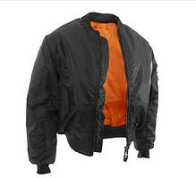 Тактична двостороння куртка бомбер Mil-Tec ma1 Black 10403002.solve