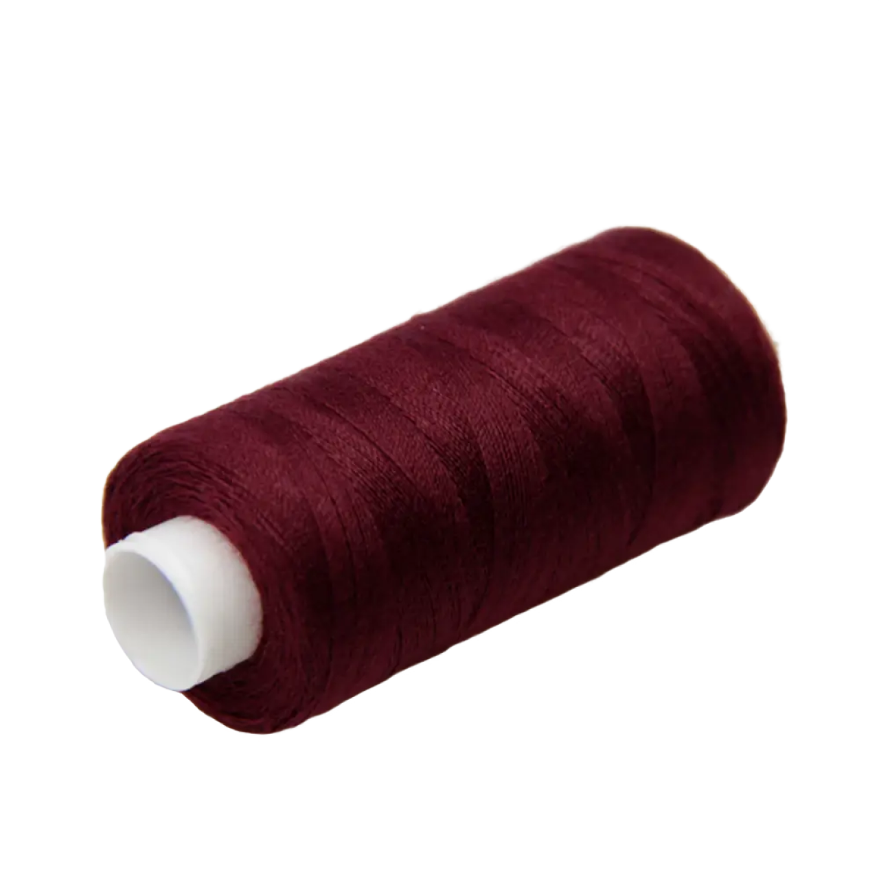 Нитки швейні 40/2 Kiwi 400 ярдів, тон 123 бордовий, фото 1