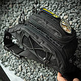 Сумка бананка тактична DEZERT чорна на пояс із системою MOLLE T, фото 10